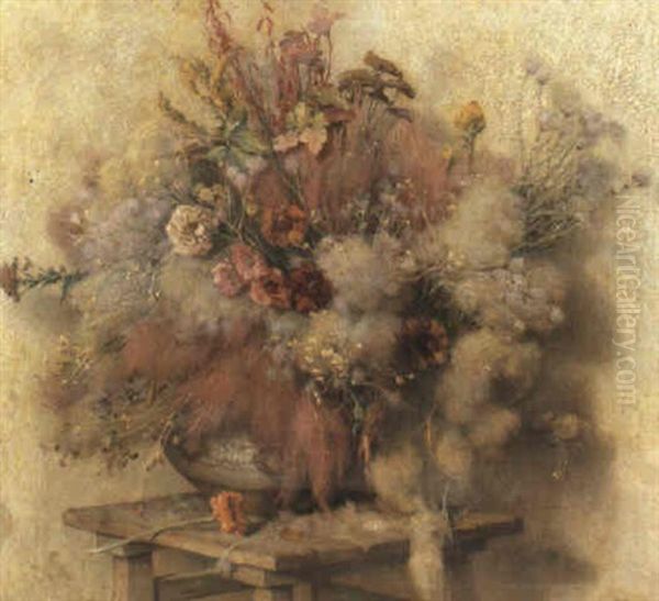 Western Floral Still Life by Joseph Henry Sharp