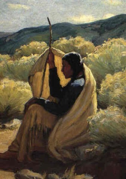 Chief White Weasel by Joseph Henry Sharp