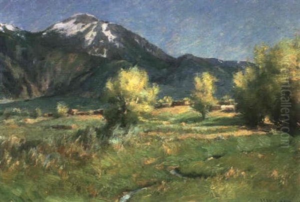 Taos Mountain In Spring by Joseph Henry Sharp