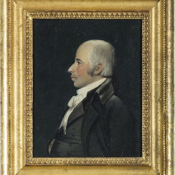 Portrait Of A Colonial Gentleman Oil Painting by James Sharples