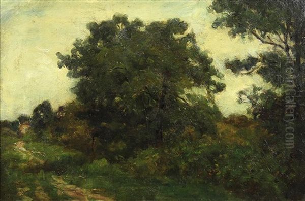 Tonalist Landscape Oil Painting by Annie Cornelia Shaw