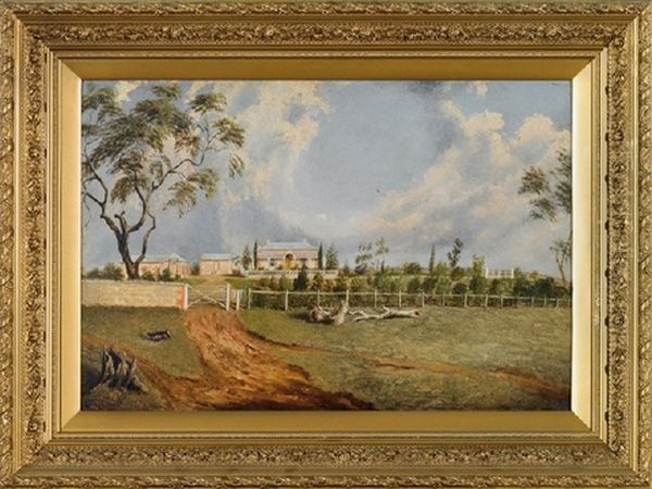 Homestead, South Australia Oil Painting by James Shaw