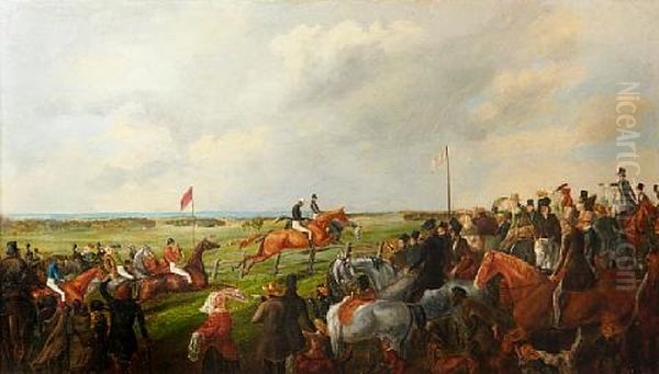 The First Steeplechase In South Australia, 25 September by James Shaw