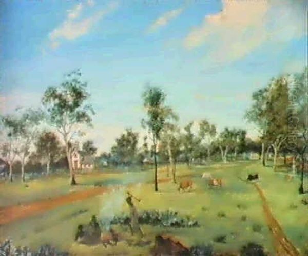 View Of Adelaide, South Australia Oil Painting by James Shaw