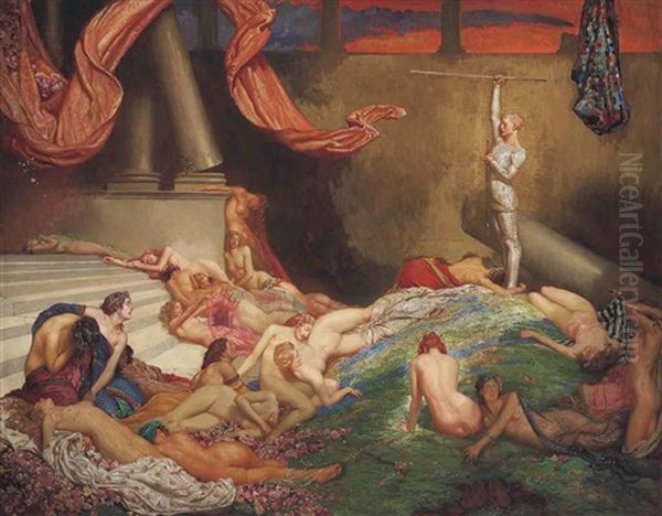 The Arrested Spear Oil Painting by John Byam Shaw