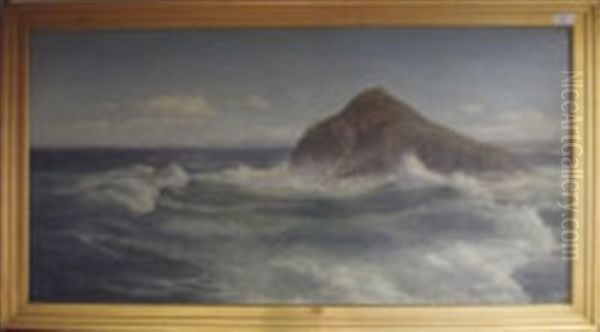 Rocky Coastline Oil Painting by Walter James Shaw