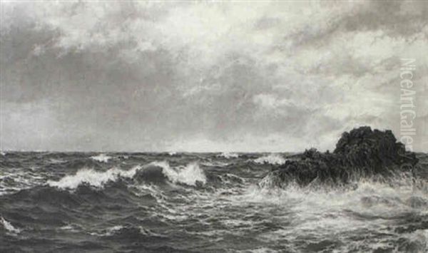 The Tireless Sea Oil Painting by Walter James Shaw