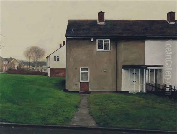 End Of Terrace Oil Painting by George Shaw