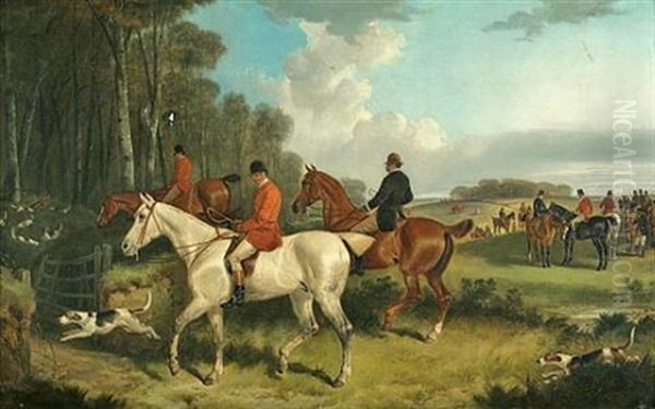 Fox Hunt Oil Painting by Charles Shayer