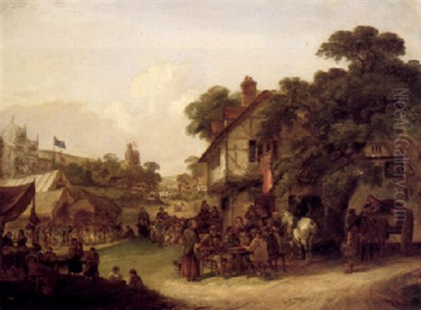 The Village Fair Oil Painting by Charles Shayer