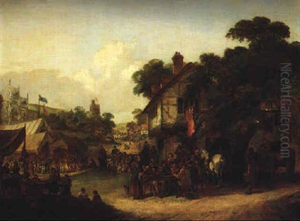 The Village Fair Oil Painting by Charles Shayer