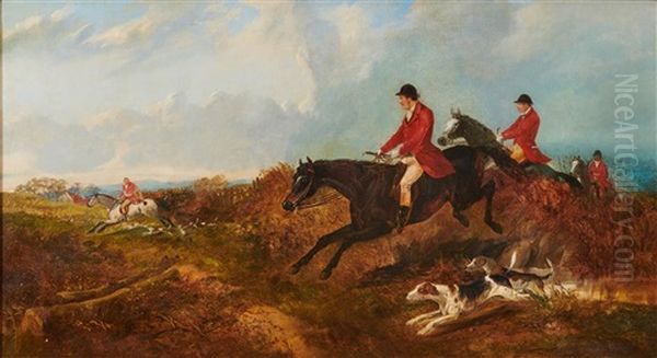 Hunting Scene Oil Painting by William Joseph Shayer