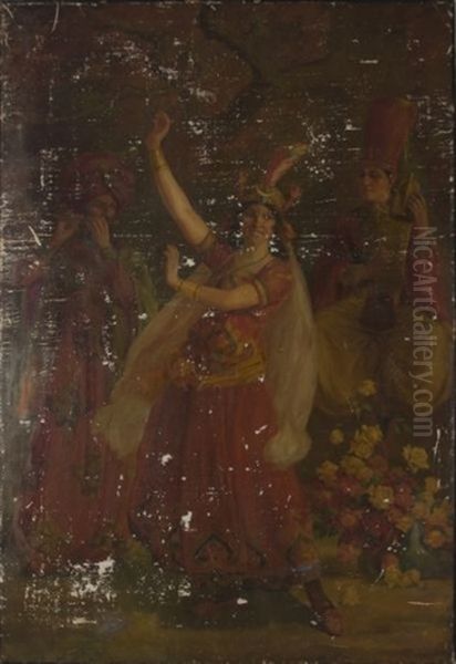 Dancing Mural Oil Painting by Charles M. Shean