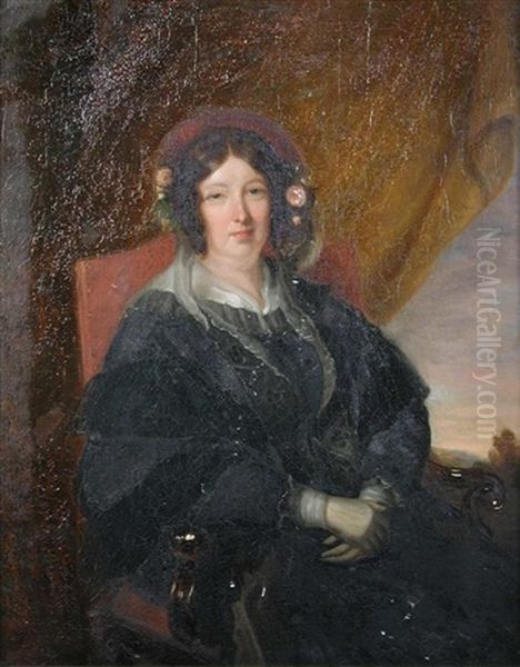 Portrait Of Anna Maria, Marchioness Of Ely Oil Painting by Sir Martin Archer Shee