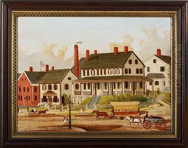 The Stephen Smith House, Lynn, Massachusetts, 1869 Oil Painting by Joshua Sheldon Jr.