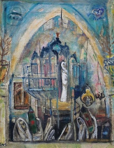 Synagogue In Safed by Menachem Shemi