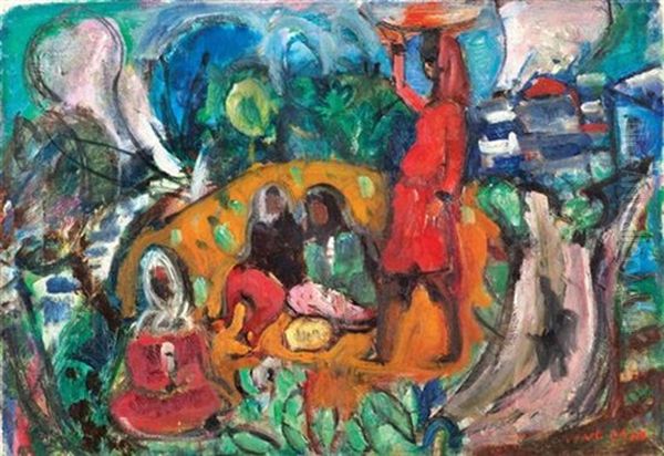 Women In The Village by Menachem Shemi