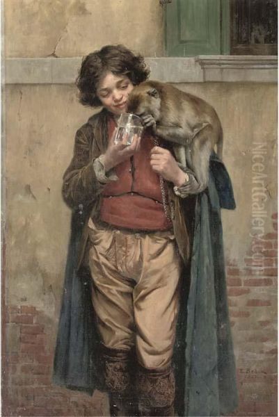 Refreshment For A Friend Oil Painting by Emil Brack