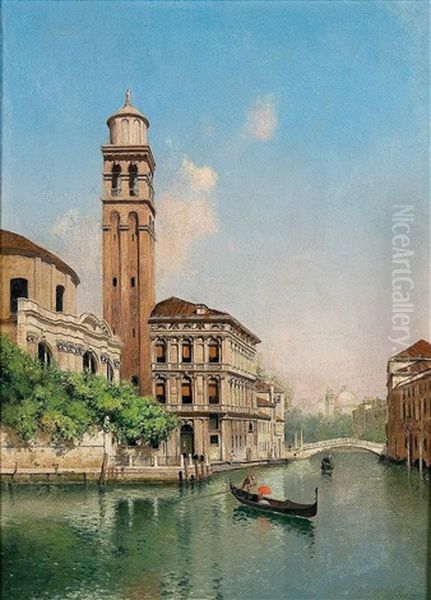 Vista De Venecia Oil Painting by J. Warren Sheppard