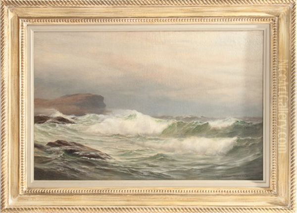 Maine Coast Oil Painting by Warren W. Sheppard