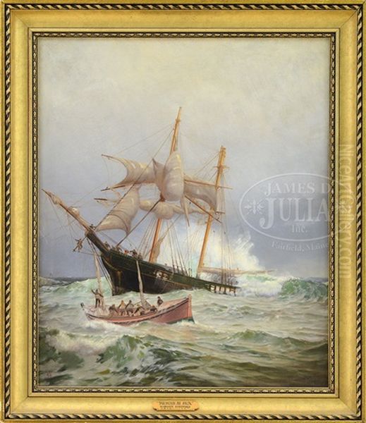 Rescue At Sea Oil Painting by Warren W. Sheppard