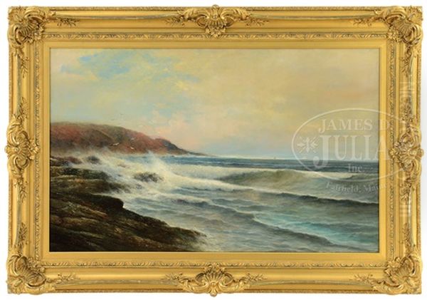 Breakers Along The Shore - Nantucket Oil Painting by Warren W. Sheppard