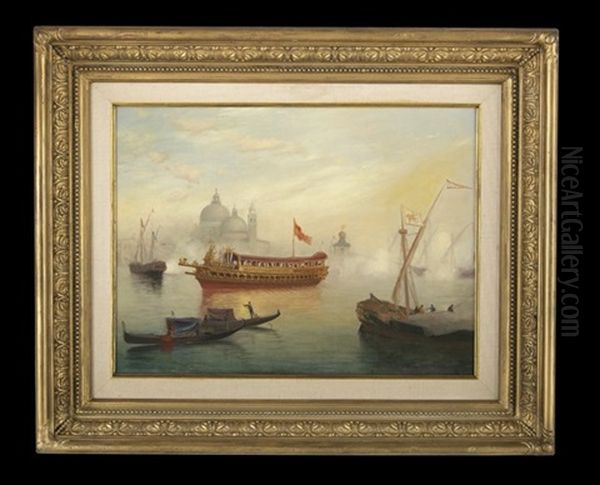 Venetian Shores Oil Painting by Warren W. Sheppard