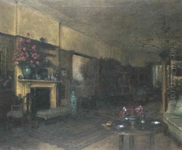 The Parlour - The Judges Lodges At Wells Oil Painting by George Sheringham