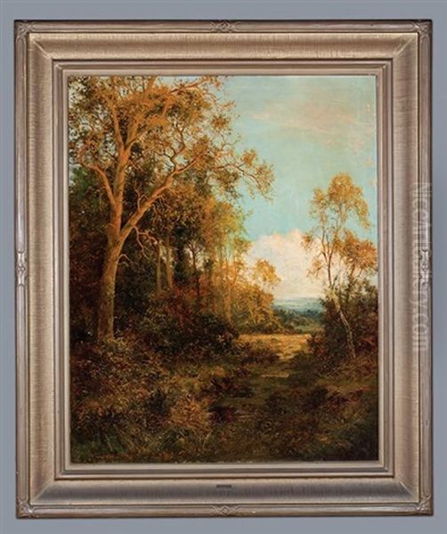 English Countryside Landscape Oil Painting by Daniel Sherrin