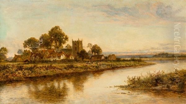 View Near Worcester Oil Painting by Daniel Sherrin