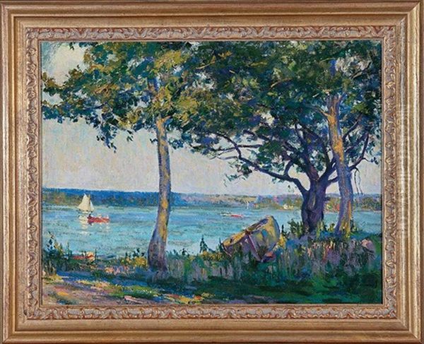 Afternoon Sodus Bay [sic], Lake Ontario Oil Painting by Mary Clare Sherwood