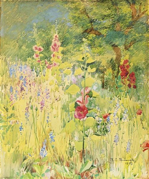 Wild Flowers Oil Painting by Rosina Emmet Sherwood