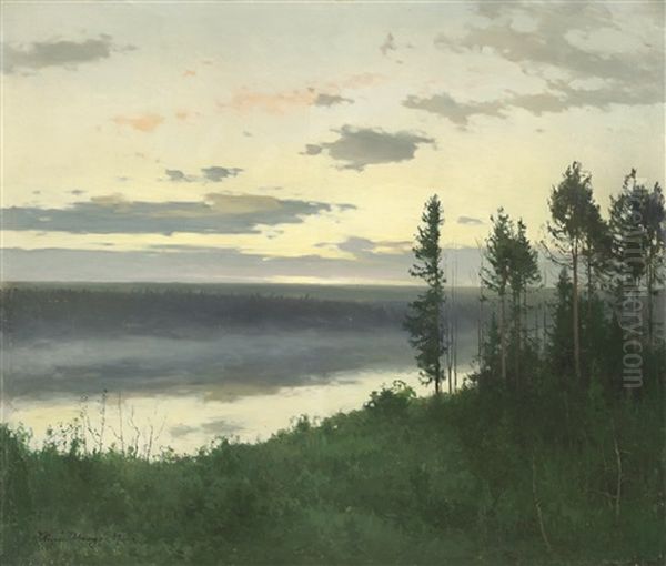 Nightfall Oil Painting by Andrei Nikolaevich Shilder