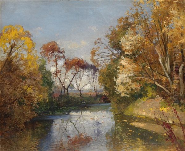 Autumn Landscape by Andrei Nikolaevich Shilder