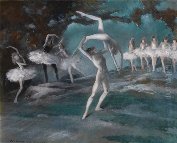 The Ballet Oil Painting by Everett Shinn