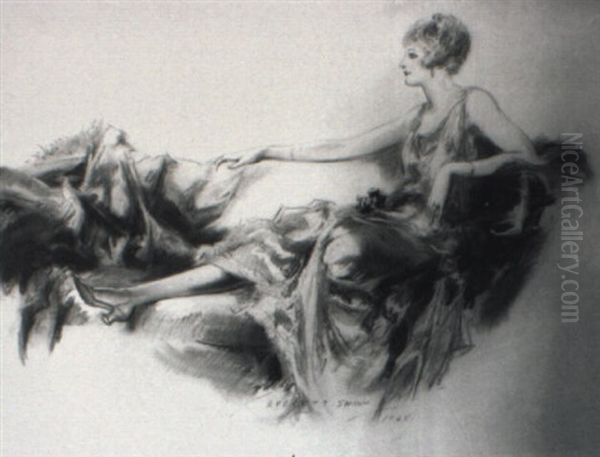 Adelaid Warriner Oil Painting by Everett Shinn