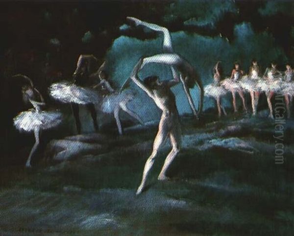 The Ballet Oil Painting by Everett Shinn