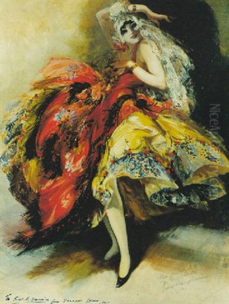 The Bright Shawl Oil Painting by Everett Shinn