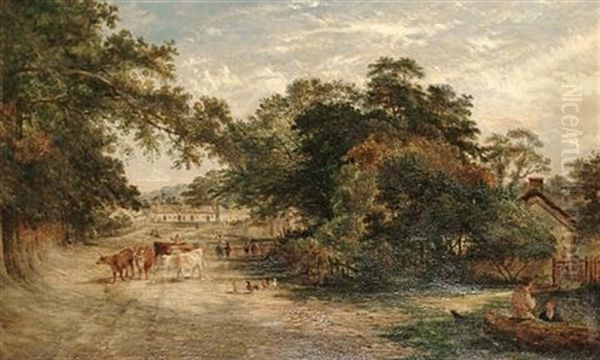 Pastoral Scene Oil Painting by Benjamin Shipham