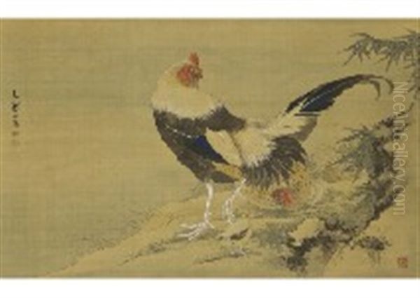 Bird Oil Painting by  Shiseki