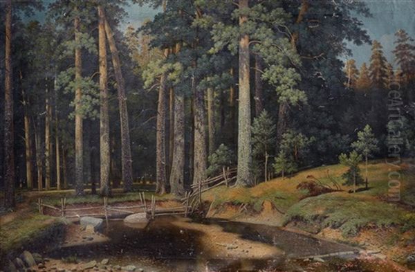 Bosquet De Pins Oil Painting by Iwan Iwanowicz Shishkin