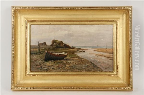 Bude, North Cornwall Oil Painting by Frederick Golden Short