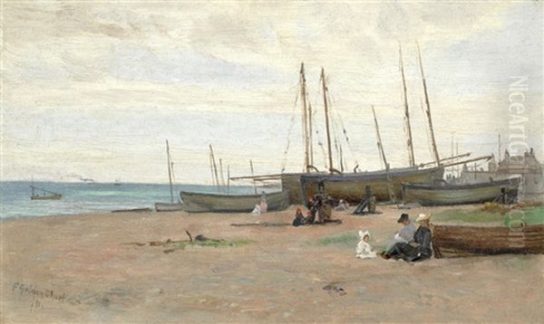 Low Tide Oil Painting by Frederick Golden Short