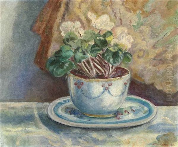 Flowers Oil Painting by David Shterenberg