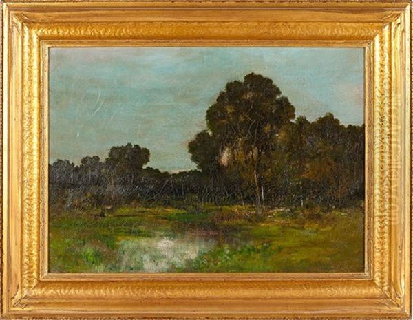 Forest's Edge Oil Painting by Roswell Morse Shurtleff