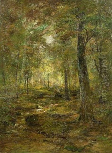 The Heart Of The Woods Oil Painting by Roswell Morse Shurtleff