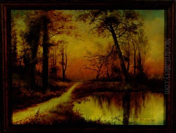 Autumn Gold Oil Painting by Roswell Morse Shurtleff