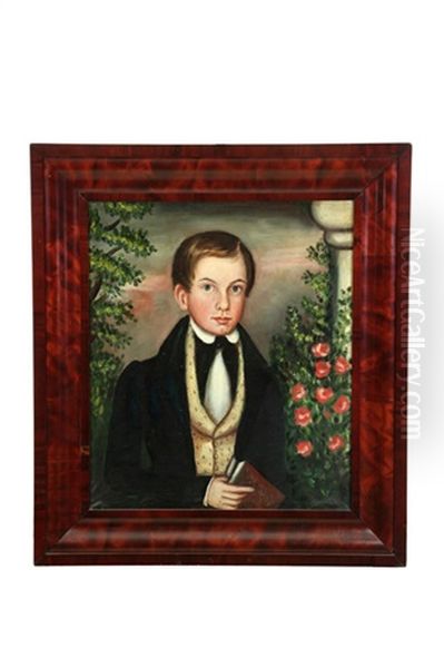 Portrait Of A Boy Oil Painting by Ruth Whittier Shute