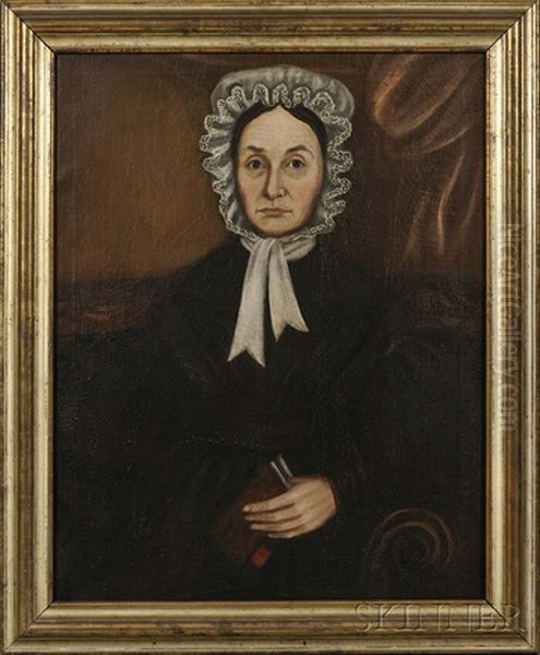 Portrait Of A St. Albans, Vermont, Woman Oil Painting by Ruth Whittier Shute