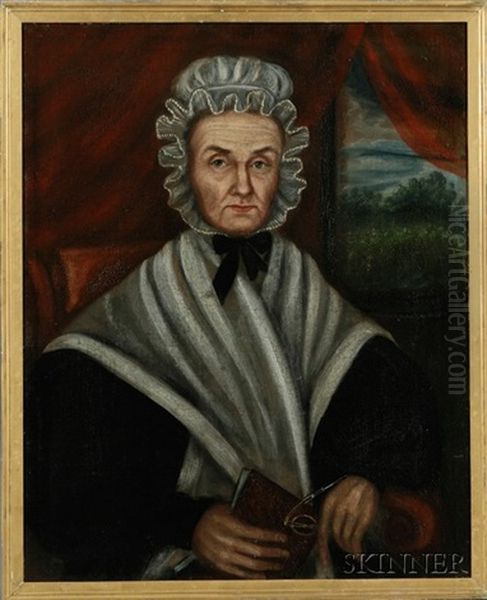 Portrait Of Mrs. David Stevens, Of St. Albans, Vermont Oil Painting by Ruth Whittier Shute